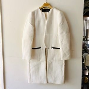 Zara White Springtime Long JK